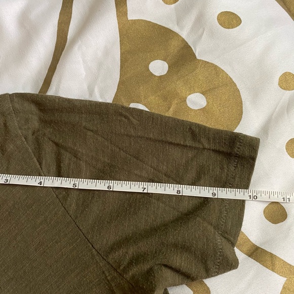 Olive Green V-Neck T-Shirt - Picture 10 of 14